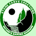 stone carved creations garden markers